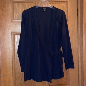 EUC TravelSmith light weight wrap cardigan large